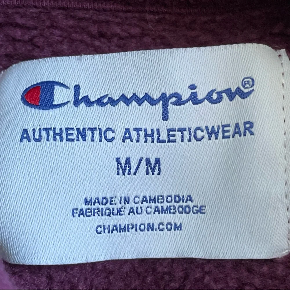 CHAMPION Purple Cropped Hoodie - Picture 5 of 8